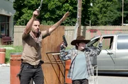 Still of Andrew Lincoln and Chandler Riggs in The Walking Dead (2010)