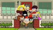 L - R: Lynn Loud Jr., Lory Loud, Luan Loud, Lori Loud, Lucy Loud, Lincoln Loud, Lily Lodu, Lisa Loud, Luna Loud, Lana Loud and Lola Loud.
