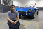 Picture Shows: Alexander Weaver, RM Sotheby's Car Specialist - North America, with the Shelby 1962