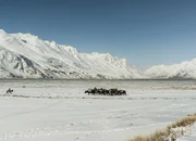 Auf dem zugefrorenen Wakhan Fluss