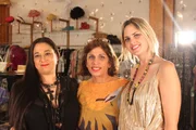 Another vintage clothing day for (v.l.) Manager Sarah Bergman, Owner Doris Raymond and assistant manager Angelika Sjostrom at The Way We Wore®