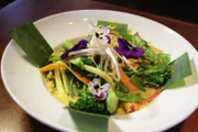 Salad from Langosta Lounge in Asbury Park, N.J., as seen on Food Network's Mystery Diners, Season 11.