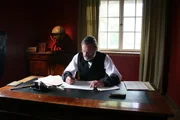 Konrad Duden bei der Arbeit.