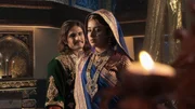 Kaiser Jalal Akbar (Rajat Tokas, li)
Königin Jodha Bai (Paridhi Sharma, re)