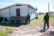 TEXAS, USA: Border Patrol agents inspect a home near the Texas-Mexico border, suspicious that its inhabitants may be illegal smugglers.