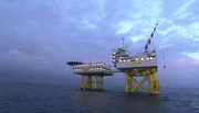 Ein Hotel auf dem Wasser für die Arbeiter der Windkraftanlagen.