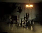geister, gespenter, spuk, geisterhaft, horror, seelen, gruselig, geist, alptraum, alt, haus, raum, lampe, stuhl, parkettboden, tür, licht, mystisch, fantastisch, atmosphäre, stimmungsvoll, seelenlast, grafisch, psycho, depression, abstrakt, angst, düster, mensch, unheil, unendlichkeit, himmel, tod, surreal, gespenst, übersinnlich, irrational, beängstigend, zimmer, wohnzimmer