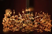 Gold, woman's crown from the royal tomb of Philip II, Vergina.