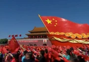 Militärparade auf dem Tian'anmen-Platz in Peking