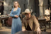 Dolores Abernathy (Evan Rachel Wood), William (Jimmi Simpson).
