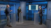 Karsten Schwanke moderiert (rechts).