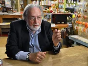 Lawrence Schiller, journalist and filmmaker being interviewed in Boulder CO.