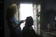Hila Tunnel doing Linda's hair.