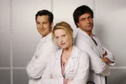 v.li.: Dr. Marc Meier (Florian David Fitz), Dr. Gretchen Haase (Diana Amft), Dr. Mehdi Kaan (Kai Schumann).