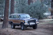 Mike Brewer and Ant Anstead Riding in Finished Wagoneer.