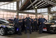 Cast of Highway Patrol pose for portraits at the Dawson street Police Complex on the 11th of August 2016 in Melbourne Australia.