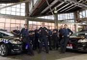 Cast of Highway Patrol pose for portraits at the Dawson street Police Complex on the 11th of August 2016 in Melbourne Australia.