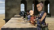 L-R: Katara, Aang, Sokka