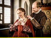mit dem Schauspieler Markus Lerch als Cranach und Schauspielerin Julia Gorr als Ehefrau Magdalena, am 23.03.2015 in Lutherstadt Wittenberg