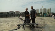 _Reggie with Zhao Deli, the inventor of the ‘Magical Cloud’ flying motorbike