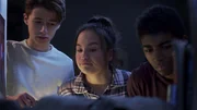 L-R: Sal (Daan Cryghton), Anika (Kyra Smith), Jake (Wilson Radjou-Pujalte)