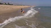 Nadja am Strand