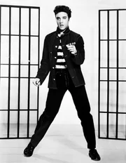 Public Elvis Presley promoting Jailhouse Rock.