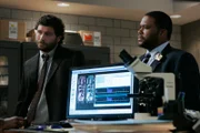 LAW & ORDER -- "Just A Girl In The World" Episode 2003 -- Pictured: (l-r)  Jeremy Sisto as Det. Cyrus Lupo, Anthony Anderson as Det. Kevin Bernard -- NBC Photo: Virginia Sherwood