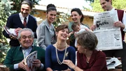 In the middle: Micol Fontana (Alessandra Mastronardi)