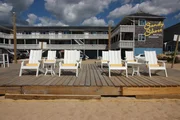 New patio furniture from Seaside Casual Patio Furniture outside the Sandy Shore Motel in Westerly, RI