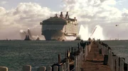 "Oasis of the Seas" beim Auslaufen in den Atlantischen Ozean.