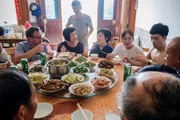 Bei der Familie meiner Haushälterin Changyun Geng auf dem Land in der Provinz Anhui.