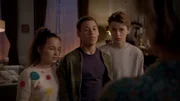 L-R: Anika Hunter (Kyra Isako Smith), Oliver (Eliyha Altena), Sal Hunter (Daan Creyghton)