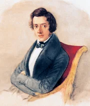 Vier Jahre lang ist der Autor und Regisseur Phil Grabsky auf den Spuren von Chopin um die Welt gereist, um diese Fragen zu beantworten. Gespräche mit bedeutenden Pianisten und Musikhistorikern, eindrucksvolle Aufführungen der wichtigsten Werke, Impressionen von den Orten, an denen Chopin gelebt hat, und Zitate aus Chopins Briefen verbinden sich in seinem Film zu einem einfühlsamen Porträt des Komponisten.- Porträt Frederic Chopin, polnischer Pianist und Komponist, Zelazowa-Wola bei Warschau 22.2.1810 – Paris 17.10.1849. (Aquarell, undat., um 1836, von Maria Wodzinska, 1836/37 die Verlobte Chopins (1819–1896).