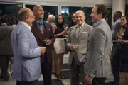 From left to right: Anderson (Richard Schiff) 
Spencer Strasmore (Dwayne Johnson) and Mr.  Joe (Rob Corddry)