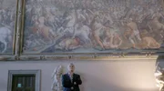 Maurizio Seracini in dem Saal, in dem Michelangelo und Leonardo miteinander konkurrierten