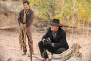 The Man in Black (Ed Harris), Lawrence (Clifton Collins Jr.).