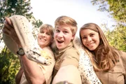 Terri, Bindi and Robert Irwin at the Australia Zoo.