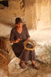 Jerusalem, Israel - Yonit Crystal making the Crown of Thorns.