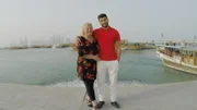 Laura and Alladin's hero shot in Qatar.