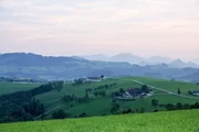 Höfe und Landschaft in Niederösterreich.