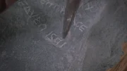 Reconstruction of stone carved by Eleanor White.