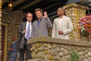 V.l.: Jason Straub (Neil Grayston), Shawn Spencer (James Roday), Gus Guster (Dulé Hill)