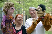 MDR Fernsehen 25 JAHRE EINHEIT '90, "Jammer-Ossi und Besser-Wessi (1); Die Geschichte eines Klischees", am Dienstag (16.06.15) um 22:05 Uhr.
Puppenspieler Steffi Lampe und Jörg Bretschneider.
(Foto für beide Teile verwendbar!)