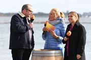 Aus der ZDF-Krimi-Reihe "Stralsund" sind Katharina Wackernagel (r.) und Andreas Schröders zu Gast.