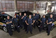 Cast of Highway Patrol pose for portraits at the Dawson street Police Complex on the 11th of August 2016 in Melbourne Australia.