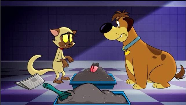 L-R: Chester (voiced by Sean Astin), Harold (voiced by Brian Kimmet)