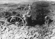 Infanterie an der Front.