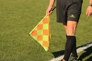 Flag, referee, football