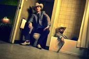 L-R: Tom Brooke as Fiore, Anatol Yusef as DeBlanc.